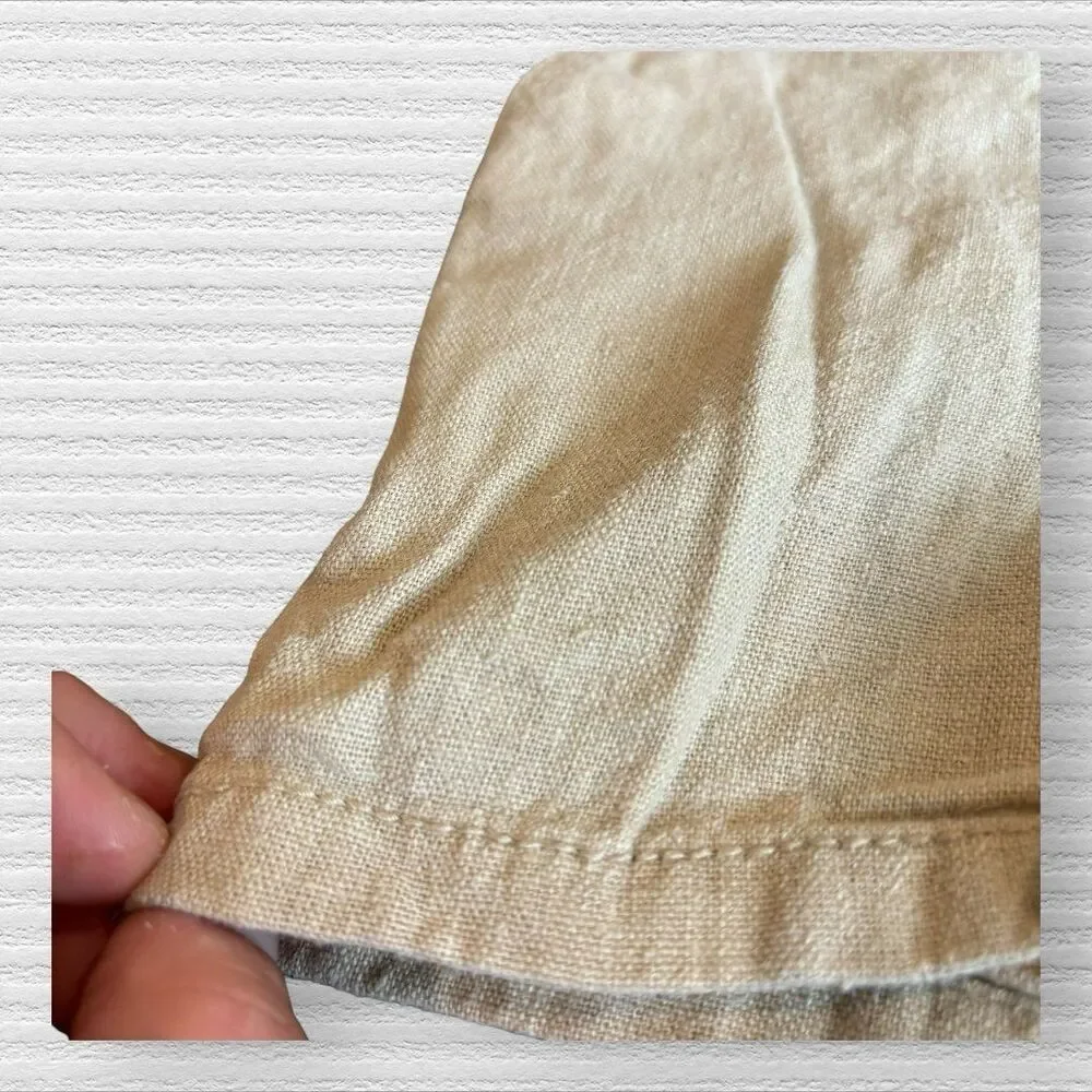 Old Navy Size 6 Khaki Summer Linen School Uniform Shorts